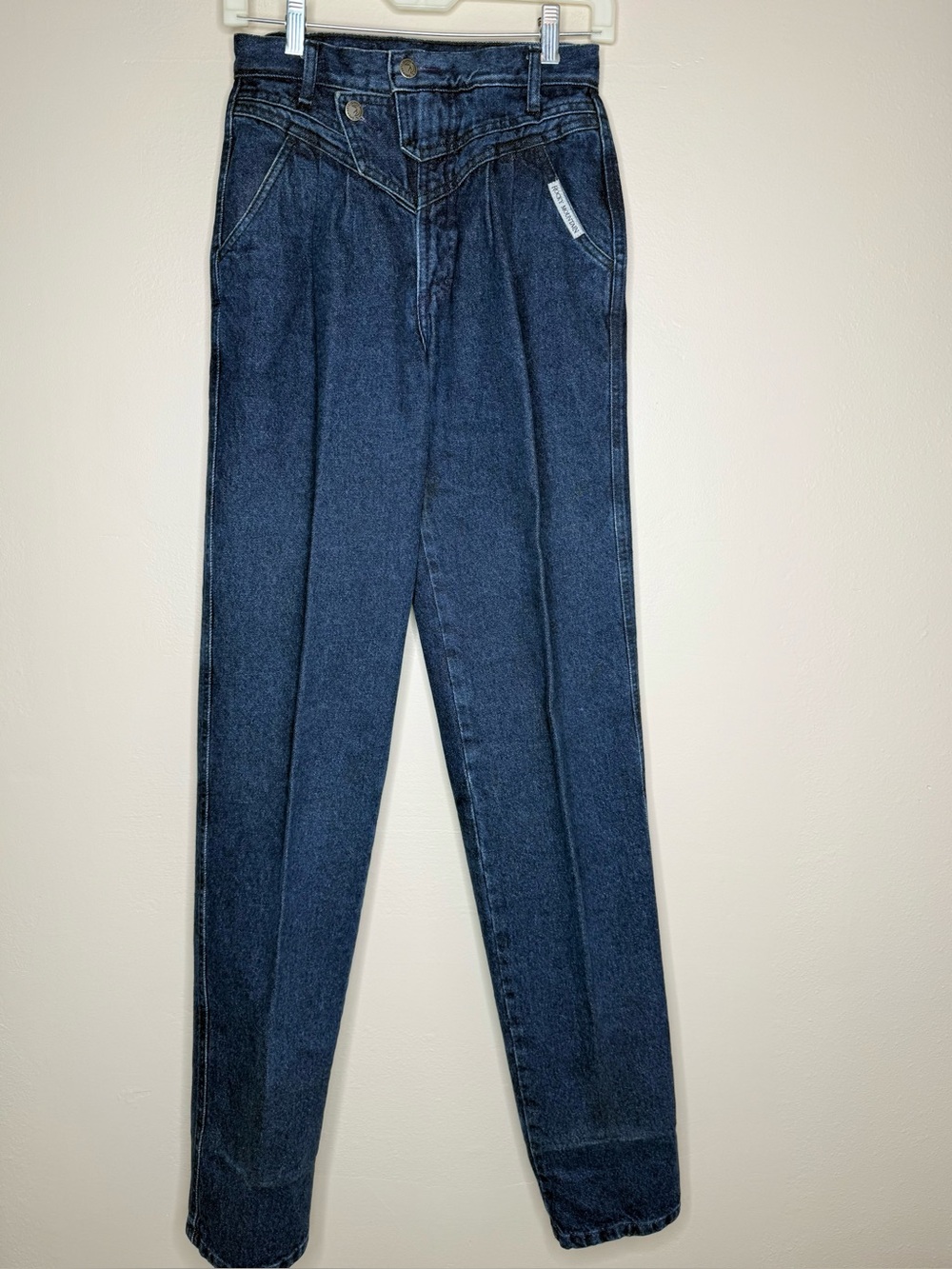 Rocky Mountain “Rockies” Bareback Denim Blue High-Rise Tapered Jeans 27
